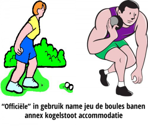 jeu de boules en kogelstoten