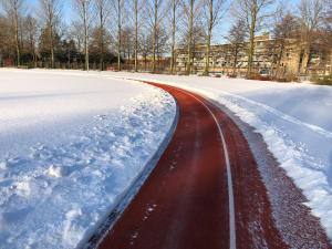 sneeuwvrijmaken baan