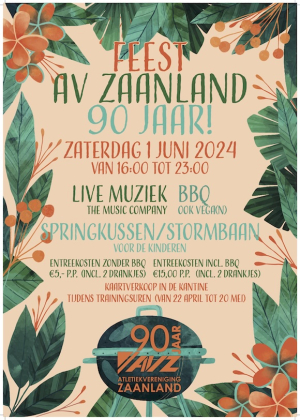Poster AVZ feest 90 jaar