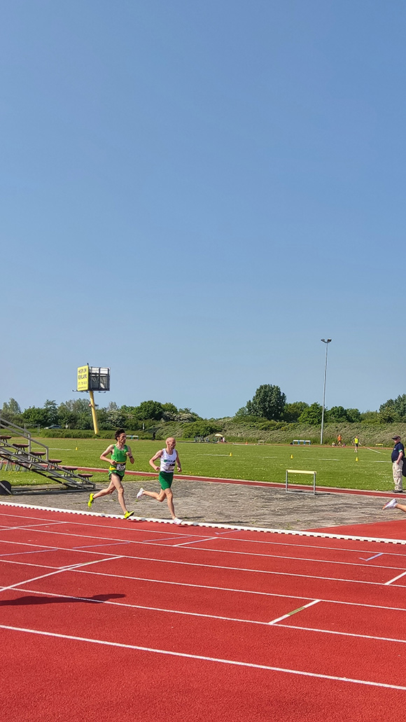 Jeroen op de 1500 m