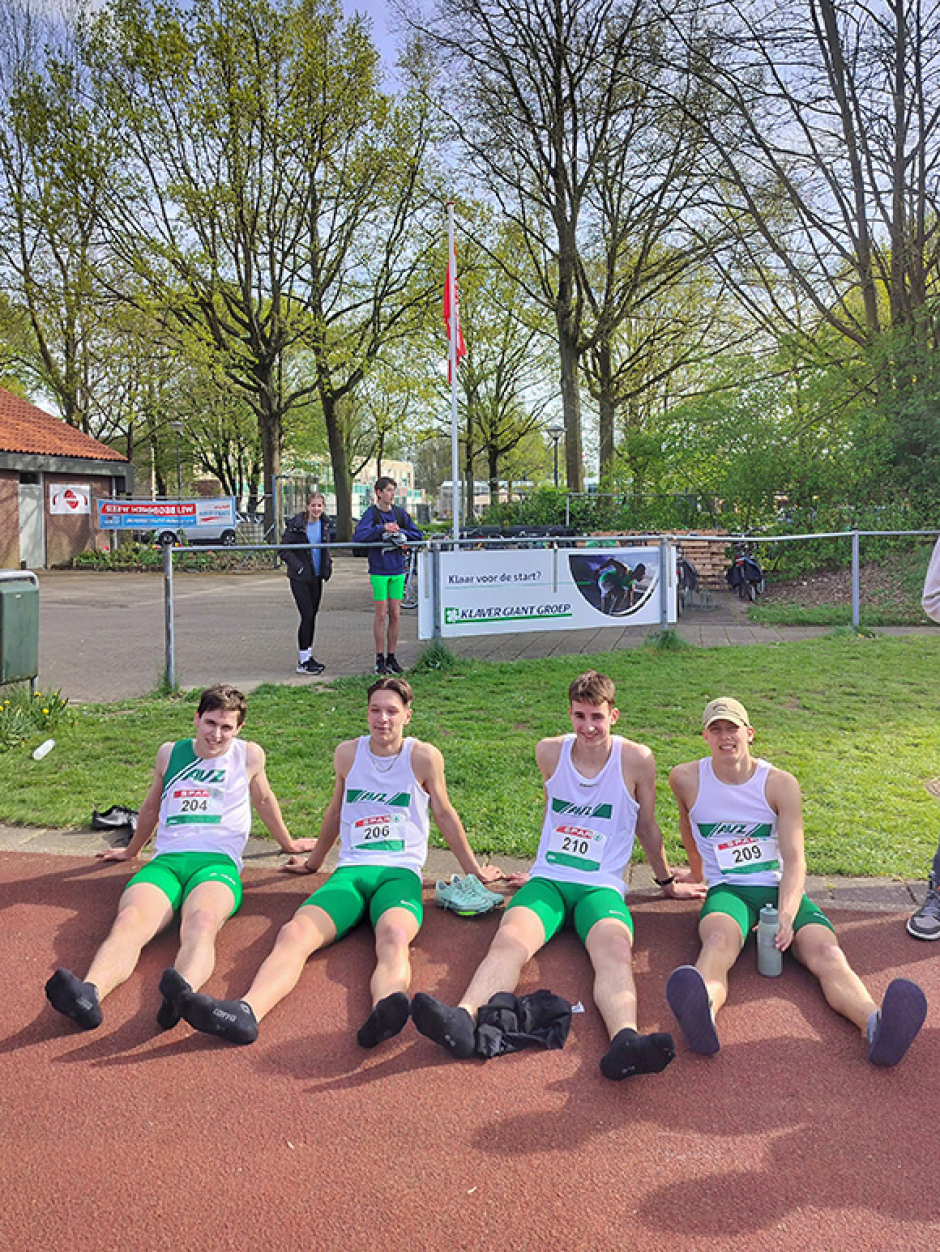 Winnende team 4 x 400