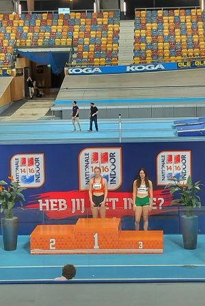 Malou op het podium