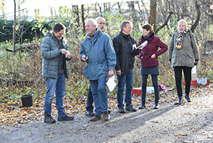 Commissieleden tijdens de Vijfhoekparkloop van 2019